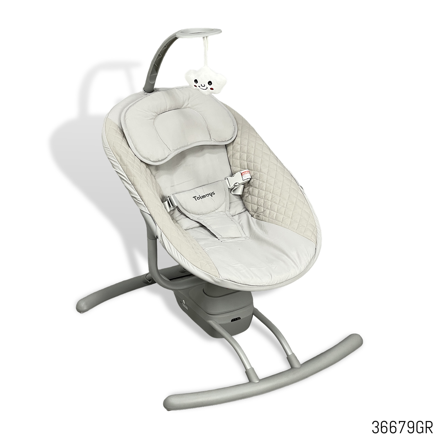 Toimoys Baby Auto Swing 2 in 1 Bassinet upto 18Kg Gray